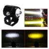 HJG Original Universal Mini Drive LED Light Pods for Car and Bike 2 Inch LED Driving Light 2 Color White Yellow Fog Light Spot Beam