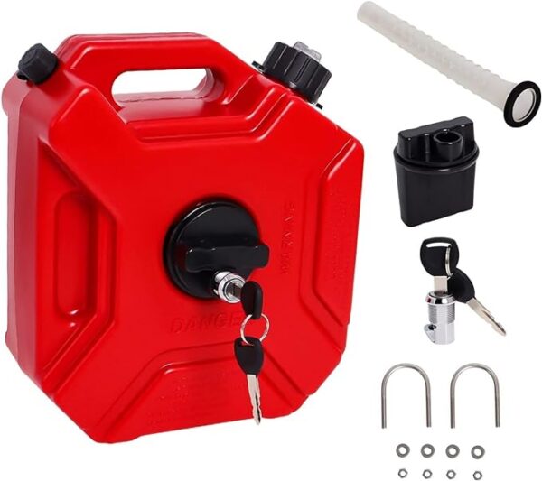Universal 5L Petrol Jerry Can For Motorcycle With Lock System