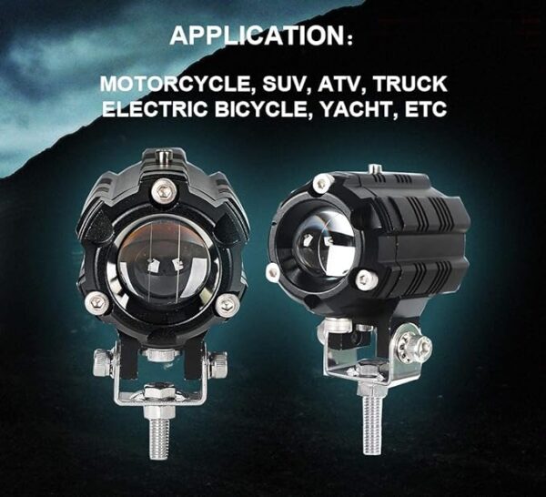 HJG Original Universal Mini Drive LED Light Pods for Car and Bike 2 Inch LED Driving Light 2 Color White Yellow Fog Light Spot Beam