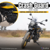 ZANA Crash Guard with Slider Texture Black for Royal Enfield Himalayan 450