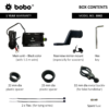 BB-BM-002-5 BOBO BM2 Claw-Grip Alumuinium Bike Phone Holder (with 2.5A USB charger) Motorcycle Mobile Mount