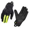 korda street 2.0 riding gloves (neon yellow, neon red and black)