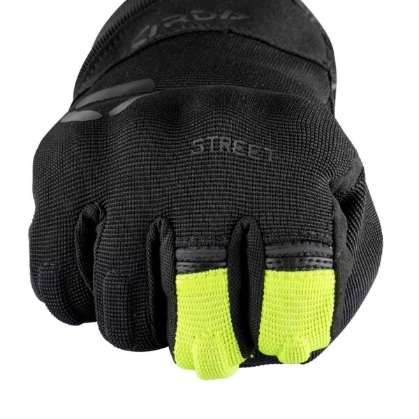 korda street 2.0 riding gloves (neon yellow, neon red and black)