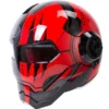 black and red claw scratch iron man motorcycle helmet
