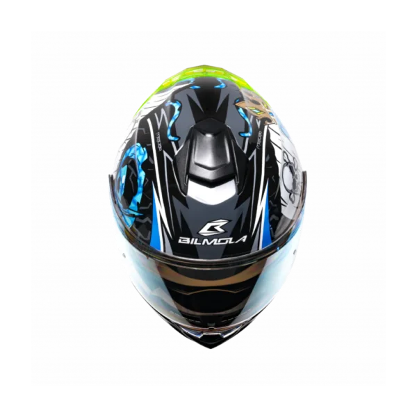 bilmola nex octo gloss black blue helmet (offer)