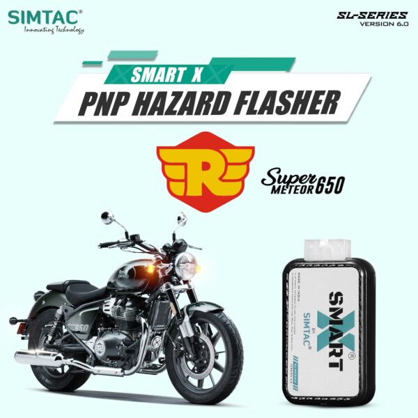 Simtac smart-x hazard flasher for royal enfield interceptor 650
